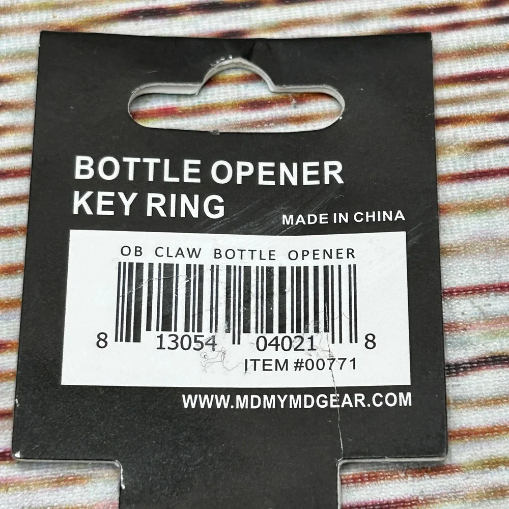 Old Bay Maryland My Maryland Crab Claw Bottle Opener Key Ring Silver OB00771 NEW